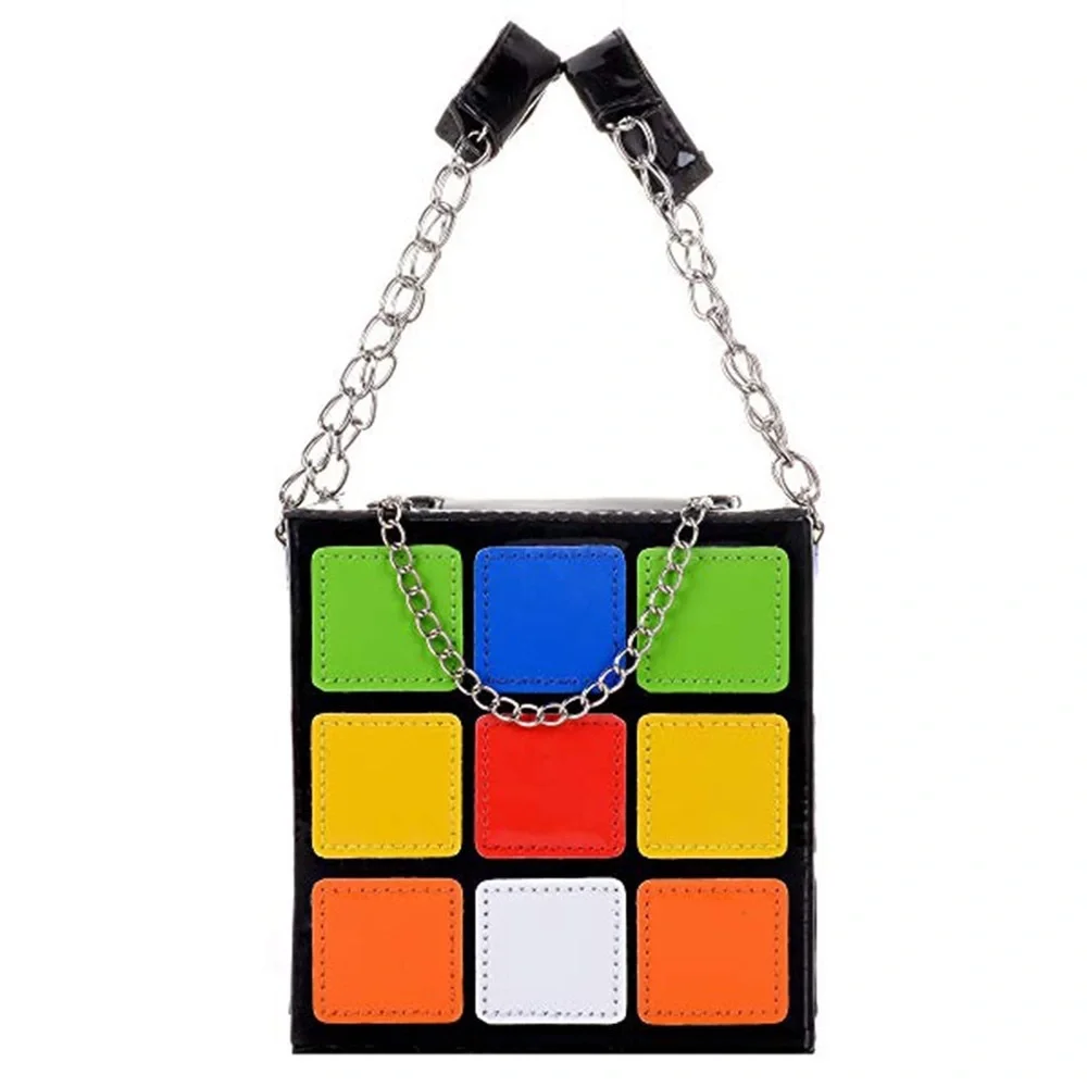 CLERANCE SALE! Rubix cube purse bag 90’s retro game gamer cube - Picture 6 of 10